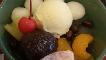 anmitsu with ice cream