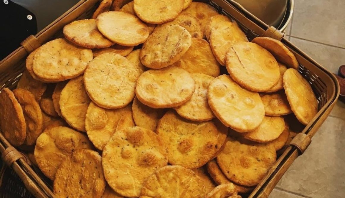 Japanese rice crackers